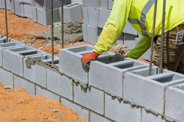 Concrete Blocks Installation in Wheaton