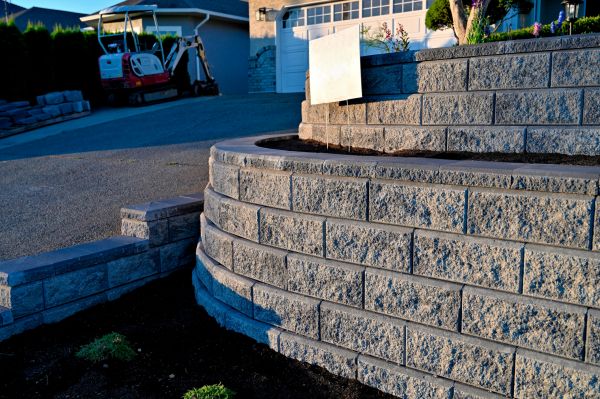 Stone Retaining Wall Repair in Wheaton