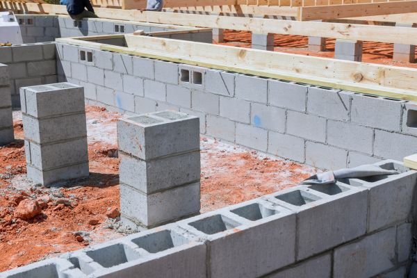 Cement Block Installation in Wheaton