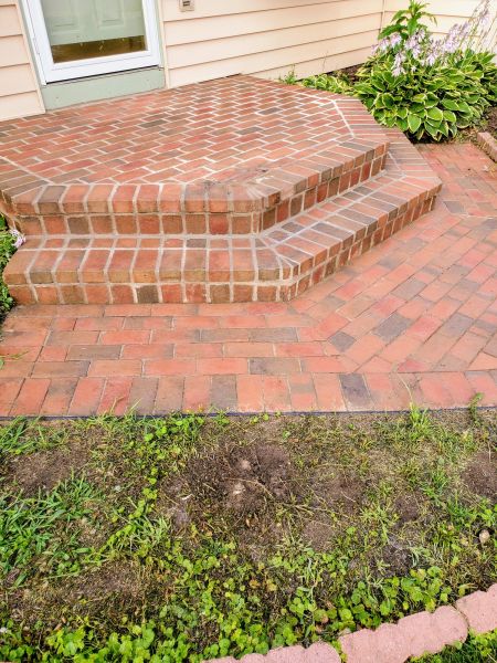 Brick Stoop Repair in Wheaton